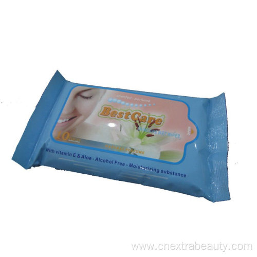 Push Clean Single Pouch Raw Material Wet Wipes